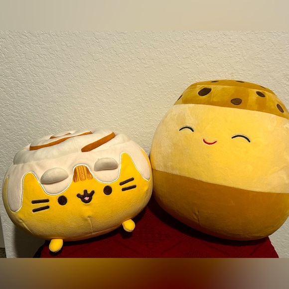 Toys Pusheen Cinnamon Roll Cat Plush And Squishmallow Ice Cream